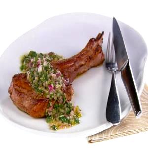 1 Oz, With Bone (yield After Cooking, Bone Removed) Veal Chop