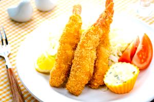 1 Oz, Without Shell Of Fried or Battered Breaded Floured Shrimp