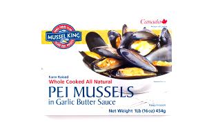 1 pack (16 oz) Mussels in Garlic Butter Sauce