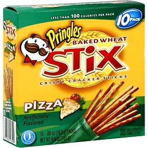 1 pack (17.4 g) Baked Wheat Stix Crispy Cracker Pizza Sticks