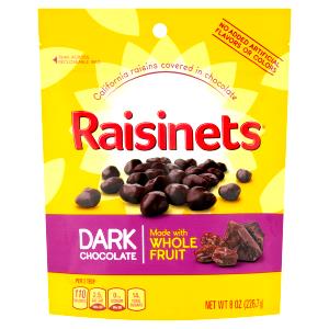 1 pack (34 g) Chocolate Covered Raisins