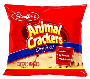 1 package (0.6 oz) Mini Animal Crackers