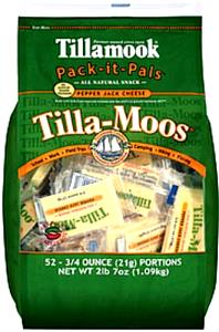 1 package (0.75 oz) Tilla-Moos Pepper Jack Cheese