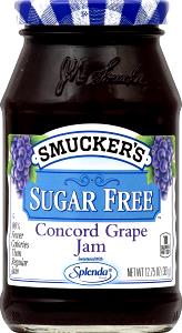 1 package (11 g) Sugar Free Grape Jam