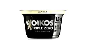 1 Package (150.0 G) Triple Zero Greek Yogurt, Dannon Oikos