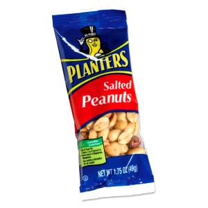 1 package (1.75 oz) Salted Peanuts