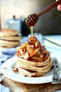 1 package (207 g) Mini Cinnamon Sweet Potato Pancakes with Apple Cinnamon Compote