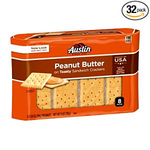 1 package (26 g) Toasty Crackers with Peanut Butter (26g)