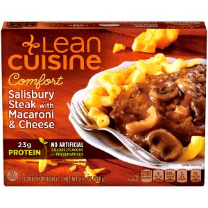 1 package (269 g) Lean Cafe Salisbury Steak with Macaroni & Cheese