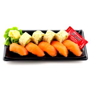 1 package (270 g) Brown Rice All Salmon Nigiri/Roll Combo