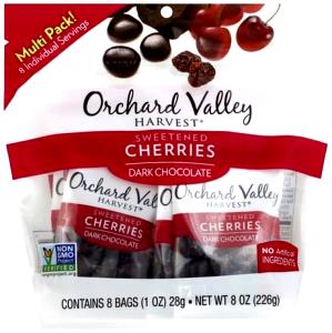 1 package (28 g) Sweetened Cherries Dark Chocolate