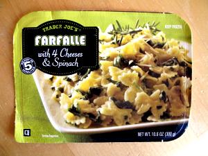 1 package (300 g) Farfalle with 4 Cheeses & Spinach