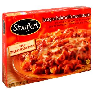 1 package (326 g) Lasagna Bake with Meat Sauce