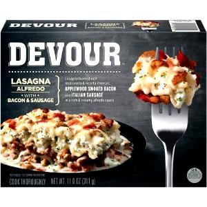 1 package (340 g) Lasagna Alfredo with Bacon & Sausage