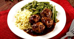 1 package (340 g) Merlot Chicken Meatballs with Grits