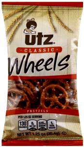 1 package (35.4 g) Pretzel Wheels (Package)