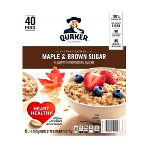 1 package (40 g) Instant Oatmeal Maple & Brown Sugar Flavored