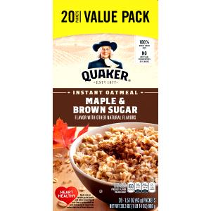 1 package (43 g) Instant Oatmeal - Maple & Brown Sugar