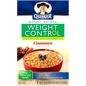 1 package (45 g) Instant Oatmeal Weight Control - Cinnamon