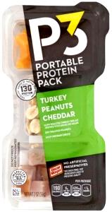 1 package (56 g) P3 Turkey Cheese Peanuts