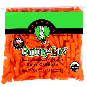 1 package (64 g) Bunny-Luv Baby Carrots