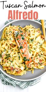 1 package (8 oz) Salmon Alfredo Florentine