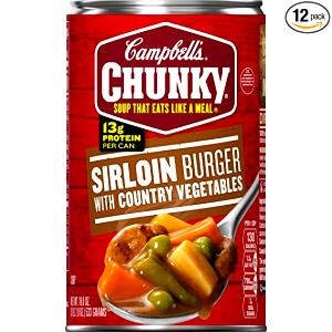 1 Package Yields Sirloin Burger with Vegetables Soup