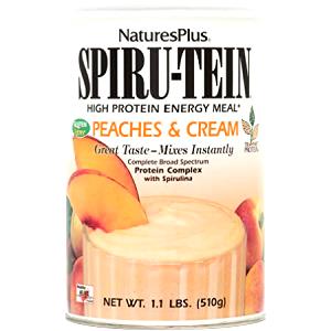 1 packet (1.2 oz) Spiru-Tein Peaches & Cream Soy Protein Powder