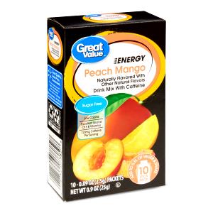 1 packet (2 g) Energy Peach Mango Drink Sticks