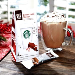 1 packet (21 g) VIA Ready Brew - Peppermint Mocha (21g)