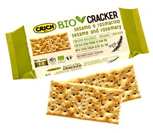 1 packet (25 g) 100% Organic Crackers - Rosemary & Sesame