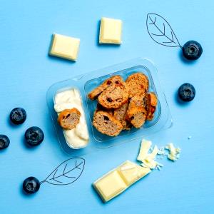 1 packet (25 g) White Chocolate with Wild Blueberry Toast