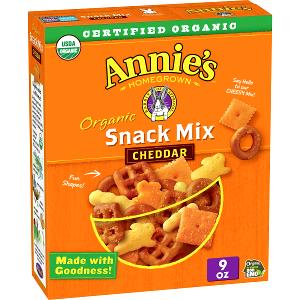 1 packet (28 g) Organic Snack Mix Bunnies Cheddar