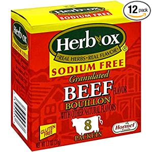 1 packet (4 g) Sodium Free Instant Broth & Seasoning Chicken Bouillon