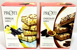 1 packet (40.4 g) Proti Square Wafers - Vanilla