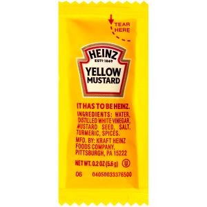 1 packet (6 g) Mustard