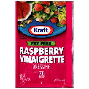 1 Packet Fat Free Raspberry Vinaigrette Salad Dressings