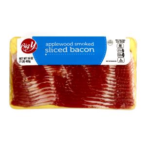 1 pan fried slice (15 g) Uncured Apple Smoked Bacon