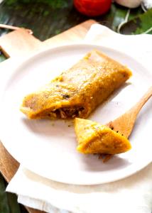 1 Pastel (6" X 2" X 1/2") Puerto Rican Style Cassava Pasteles (Pasteles De Yuca)