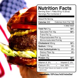 1 patttie (151 g) Beef Steak Burgers