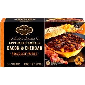 1 patty (151 g) Angus Beef Patties with Cheese & Bacon