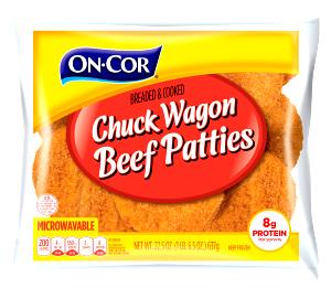 1 patty (2.5 oz) Redi-Serve Chuck Wagon Beef Patties