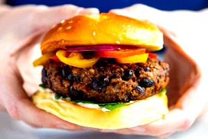 1 patty Black Bean Burger Patty