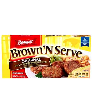 1 Patty Brown and Serve Pork Sausage