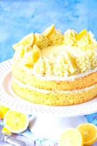 1 Piece (1/10 8" Or 9" Dia) Lemon Cake without Icing