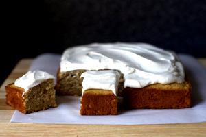 1 Piece (1/12 10" Dia) Applesauce Cake with Icing