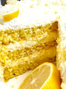 1 Piece (1/12 2-layer, 8" Or 9" Dia) Lemon Cake