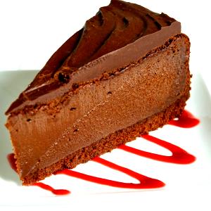 1 Piece (1/12 9" Dia) Chocolate Cheesecake