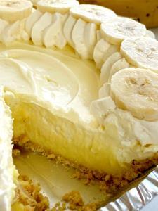 1 Piece (1/6 8" Pie) Banana Cream Pie (Mix, No-Bake Type)