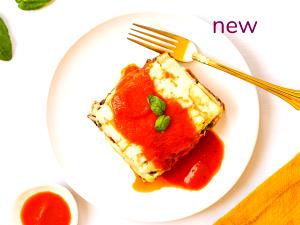 1 Piece (1/6 8" Square, Approx 2-1/2" X 4") Meatless Lasagna